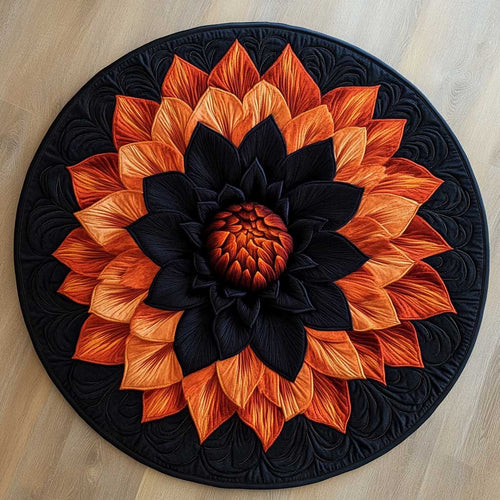 Dahlia Glow WN2804020CL Quilted Round Mat