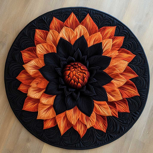 Dahlia Glow WN2804020CL Quilted Round Mat