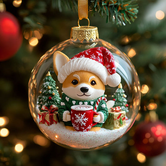 Corgi Cheer CW2310025CL Christmas Ornament