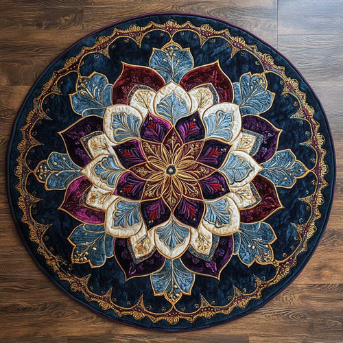 Starlight Mandala WN1705079CL Quilted Round Mat