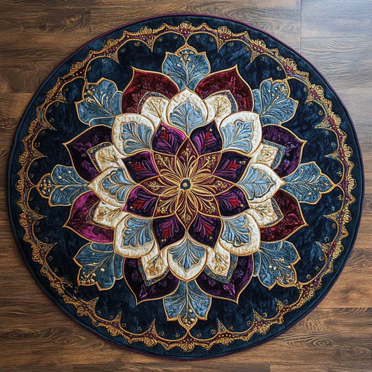 Starlight Mandala WN1705079CL Quilted Round Mat