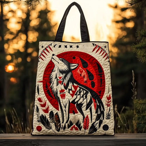 Whispering Wolf WN2910083CL Quilted Tote Bag