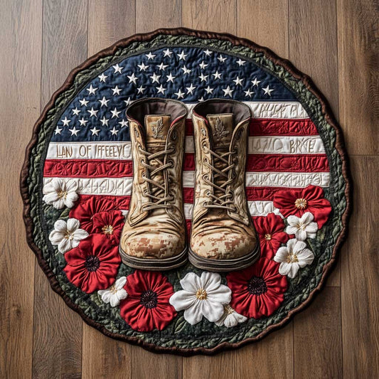 Battle Boots WN2204002CL Quilted Round Mat