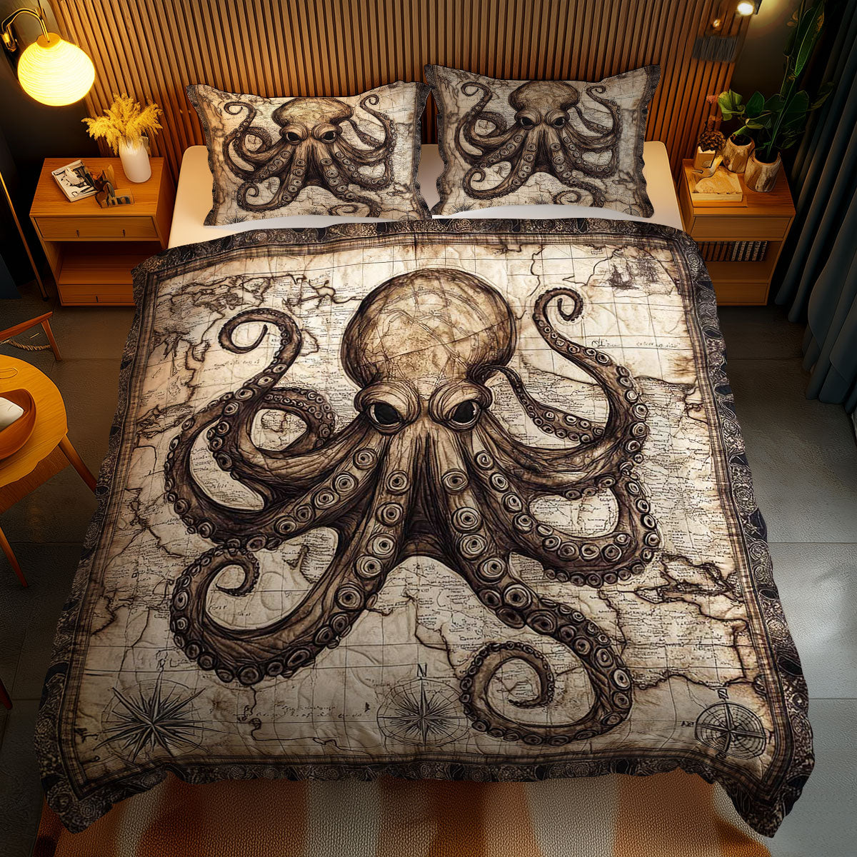 Legendary Octopus WN0702079CL Duvet Cover Set