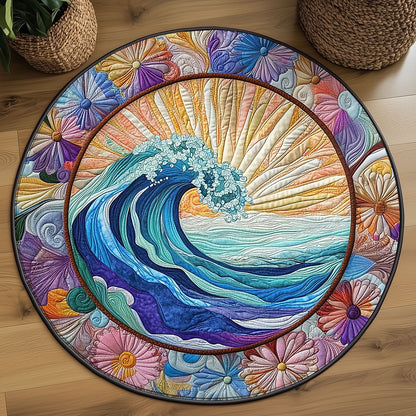 Whisper Of The Tide WJ0606060CL Quilted Round Mat
