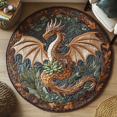 Leafscale Dragon WN0505042CL Quilted Round Mat