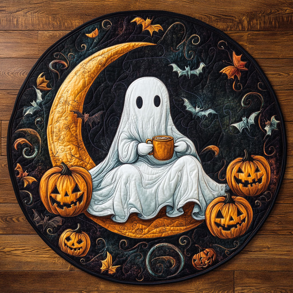 Spirited Ghost Snuggle WN2507069CL Quilted Round Mat