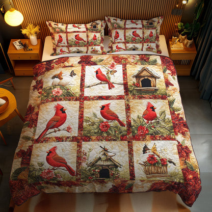 Snowy Cardinals WN2102050CL Duvet Cover Set