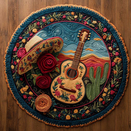 Festival Guitar WN1405011CL Quilted Round Mat