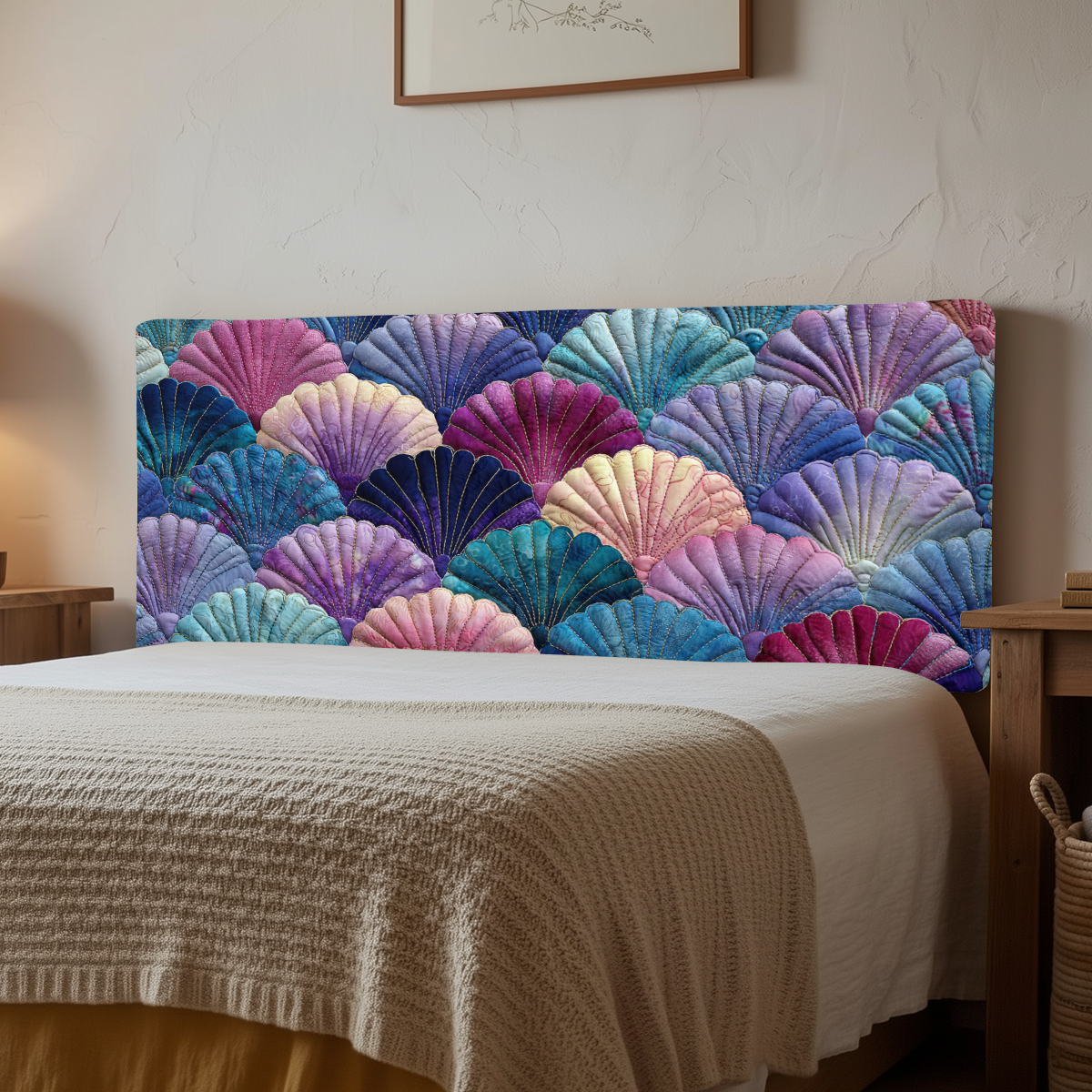Seashell XR3112006CL Quilted Headboard Slipcover