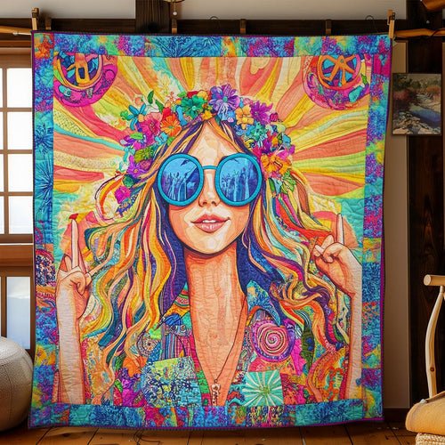 Sunshine Hippie Girl WN1102041CL Quilt