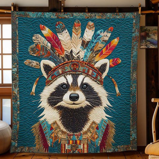 Native Raccoon Headdress WN2401003CL Quilt