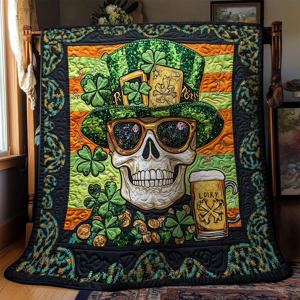 Lucky Skull WN0701048CL Quilt