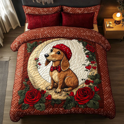 Rose Moon Dachshund WN1701064CL Duvet Cover Set