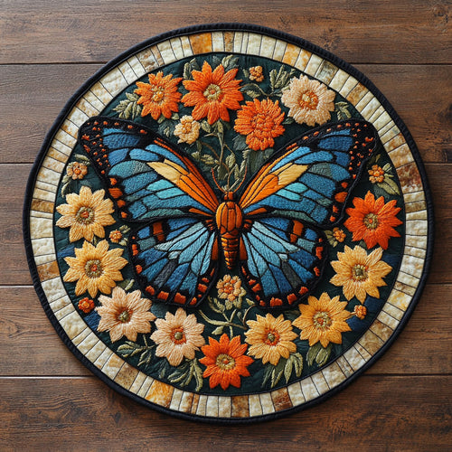 Butterfly Art WN3005002CL Quilted Round Mat