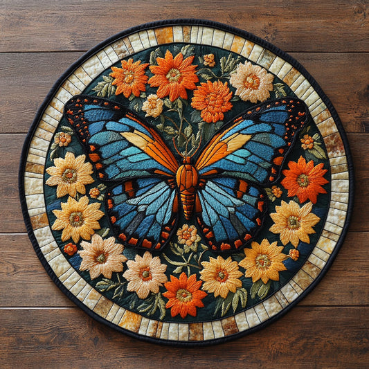 Butterfly Art WN3005002CL Quilted Round Mat