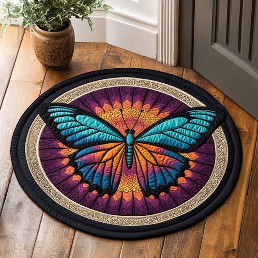 Wings Of Bloom CP2807060CL Quilted Round Mat