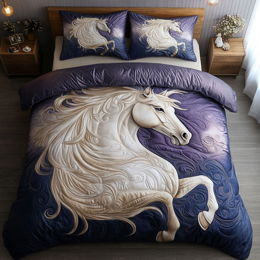 Midnight White Horse WP1003026CL Duvet Cover Set