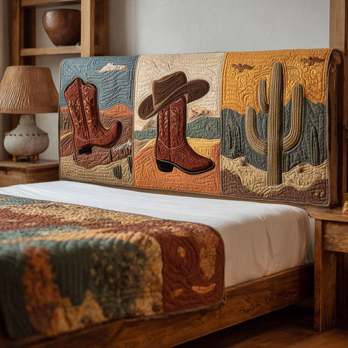 Desert Cowboy Charm CW2912012CL Quilted Headboard Slipcover