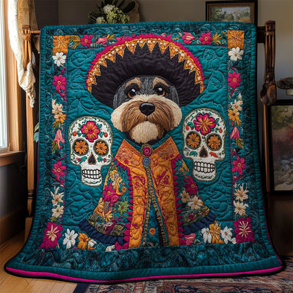 Schnauzer Sombrero Delight WN0302011CL Quilt