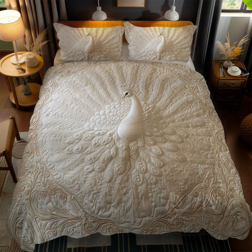 Ethereal Peacock Beauty WN1002062CL Duvet Cover Set