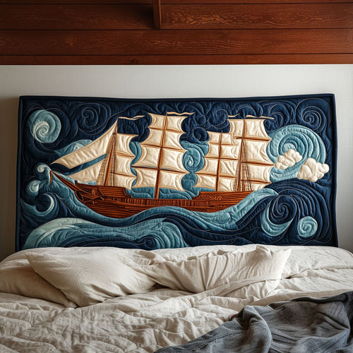 Seafarer’s Dream KL0801024CL Quilted Headboard Slipcover