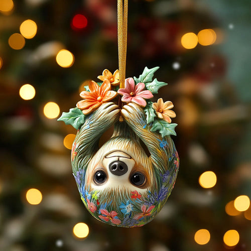 Sloth Festive Glow WN1112081CL Christmas Ornament