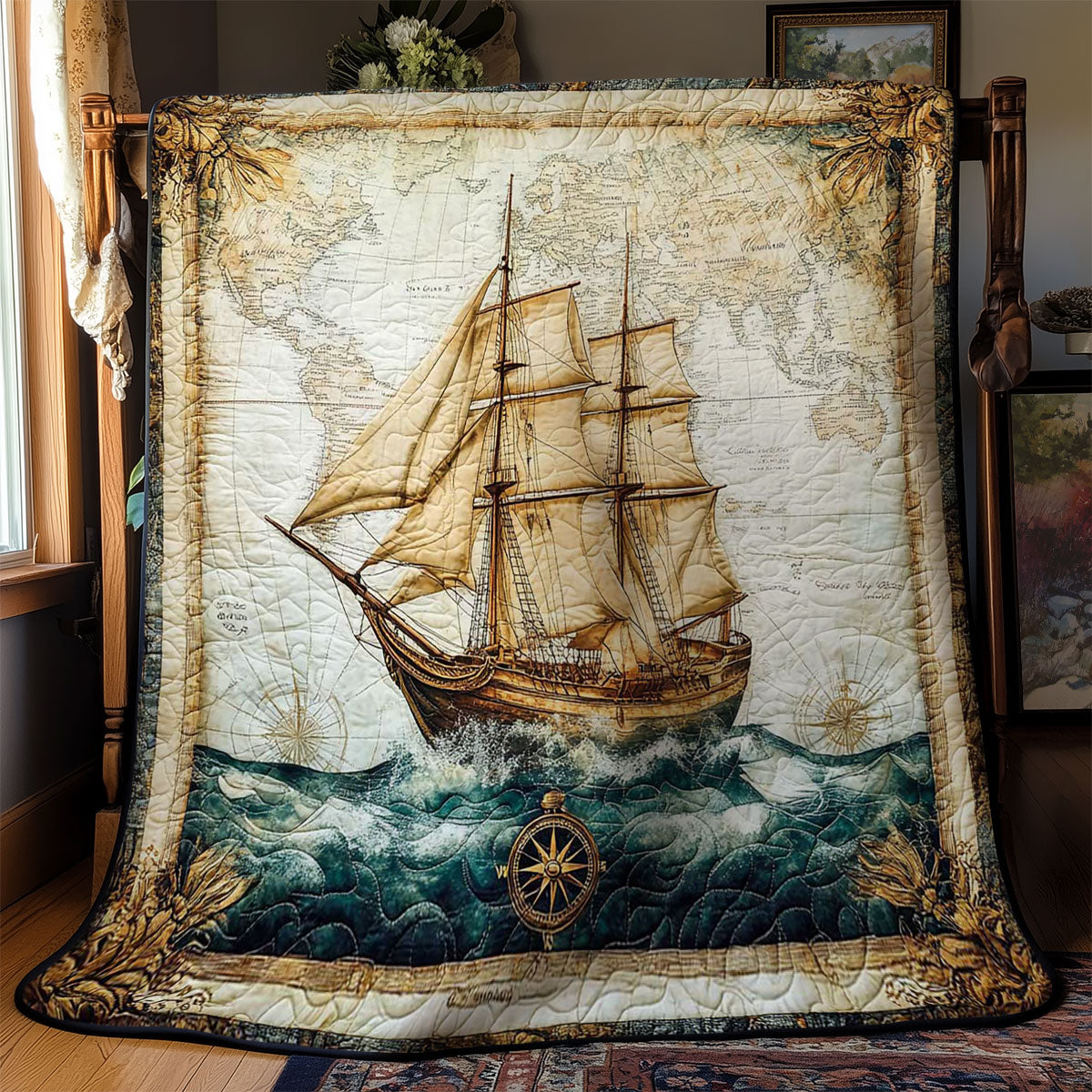 Nautical Sailboat WN0602036CL Quilt