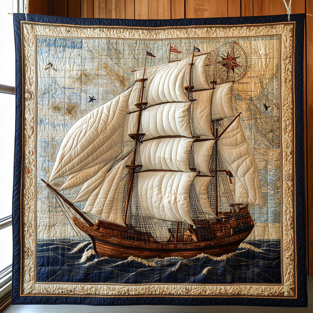 Seafarer’s Map CP2108033CL Quilt