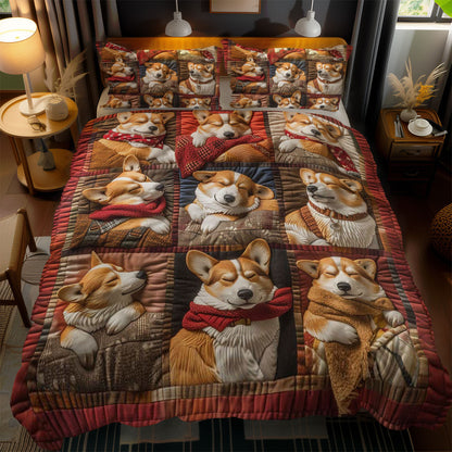 Cozy Corgi WN1303133CL Duvet Cover Set