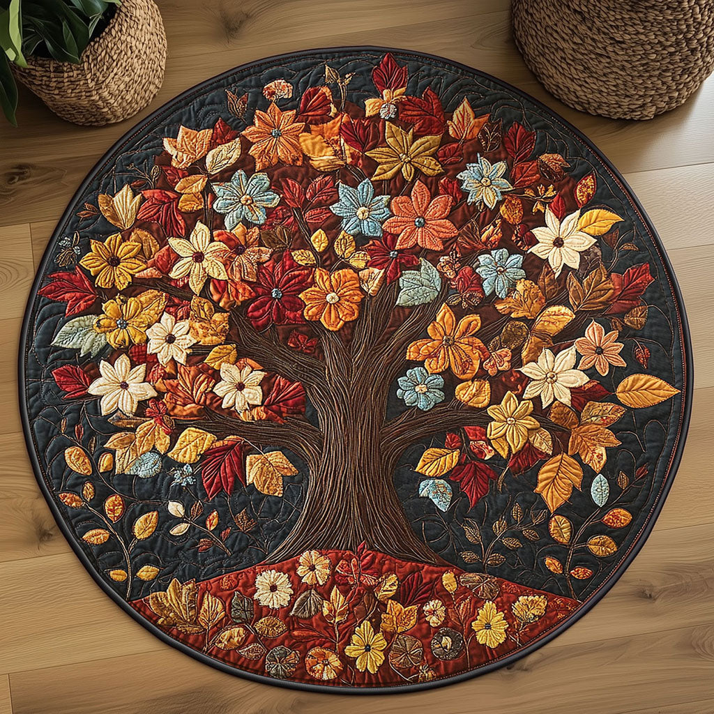 Magic Tree WN0808054CL Quilted Round Mat