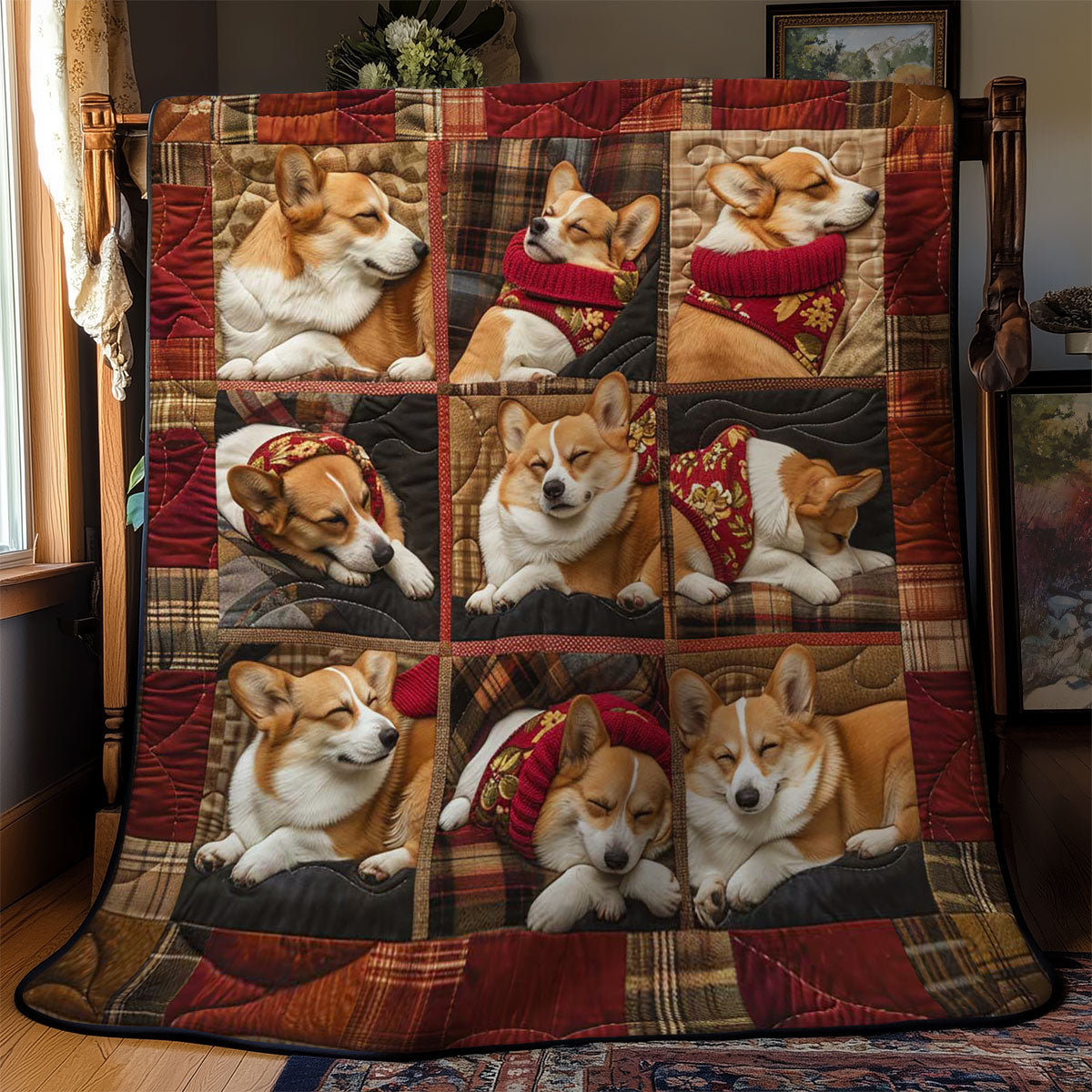 Autumn Corgi WN1303012CL Quilt