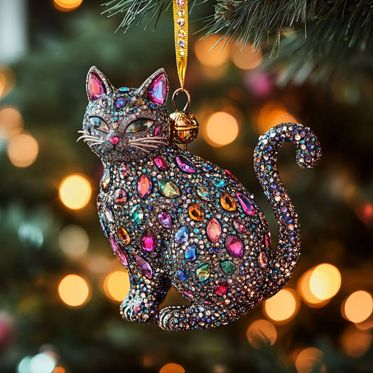 Cat Gem Shine WN0812016CL Christmas Ornament