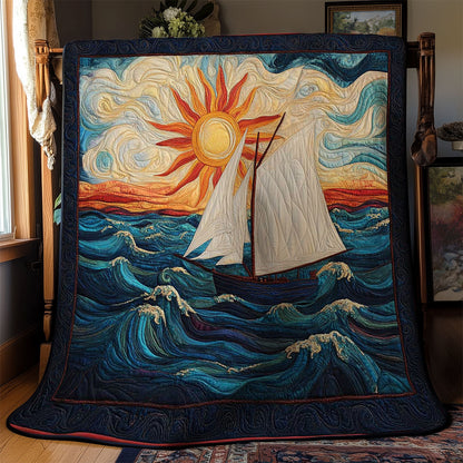 Sunset Sailboat WN0602002CL Quilt