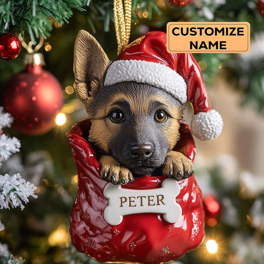 German Shepherd Charm CW0412017CL Personalized Christmas Ornament