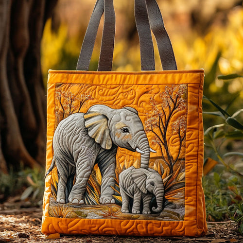 Calm Elephant Dream WN0910006CL Quilted Tote Bag