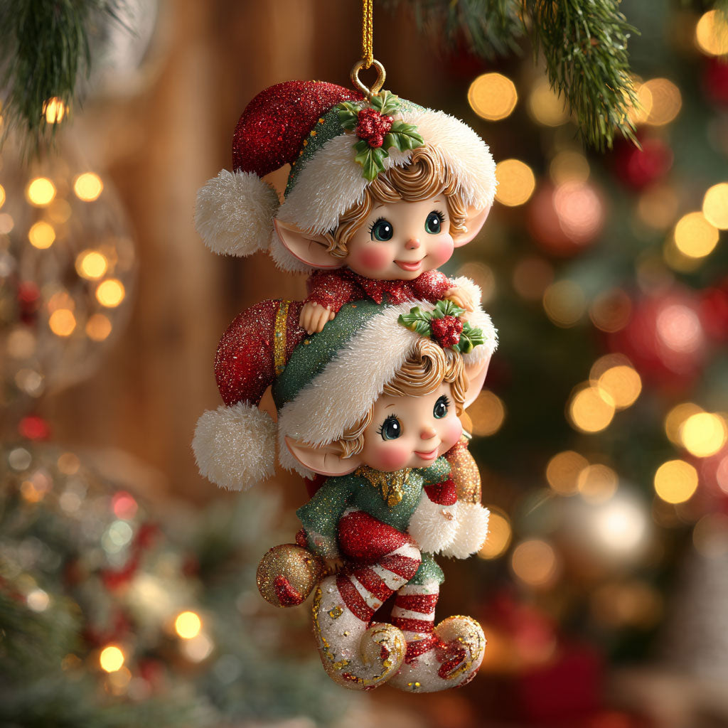 Holiday Elf CW0212034CL Christmas Ornament