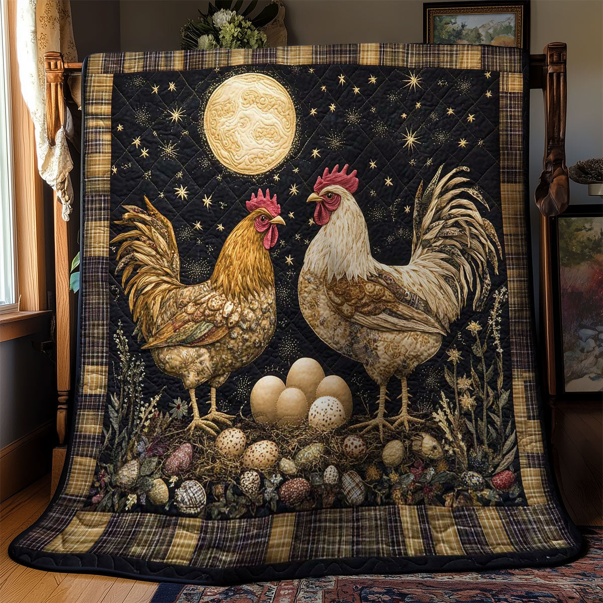 Rustic Chicken WN1702030CL Quilt