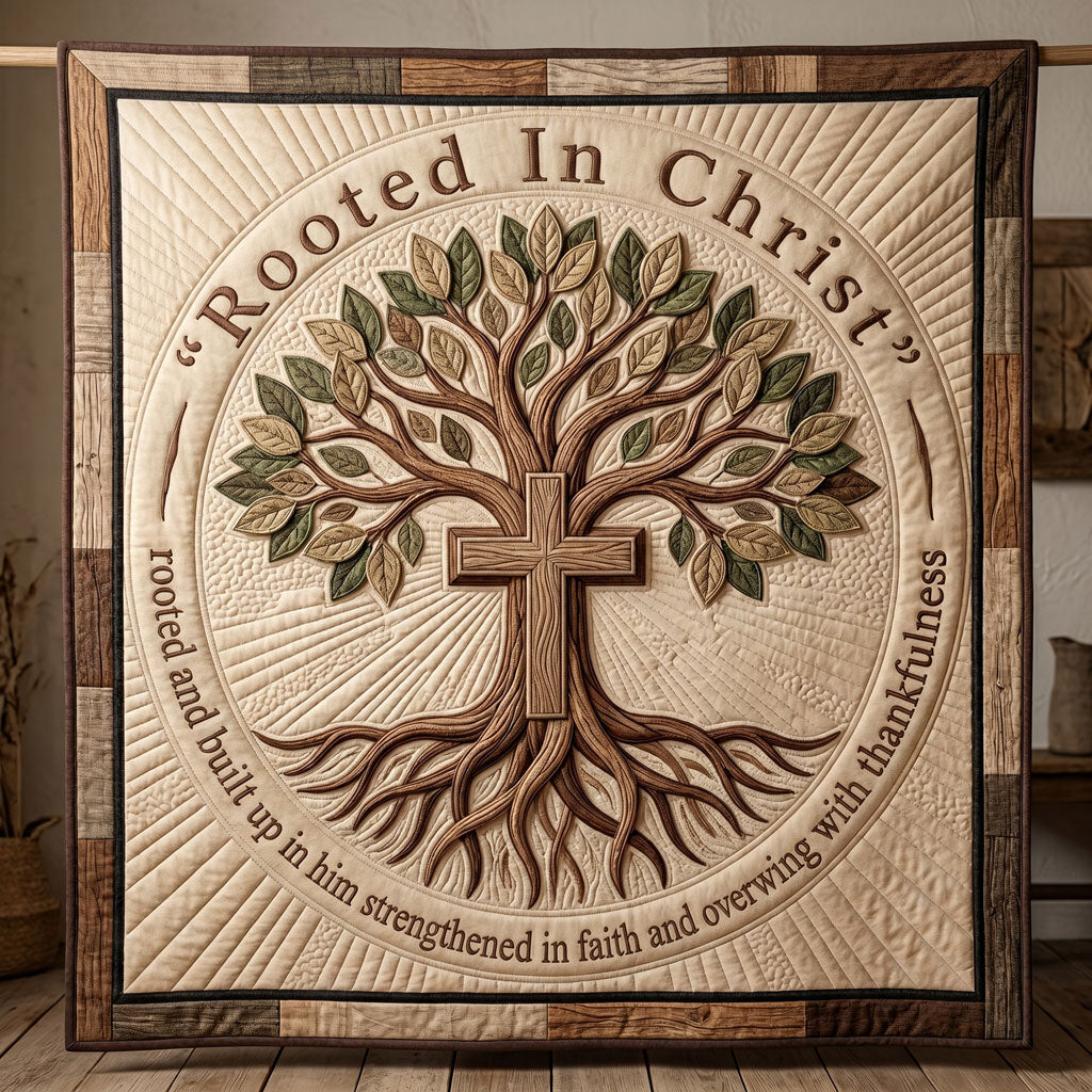 Rooted In Christ Tree Of Faith WN2804017CL Quilt