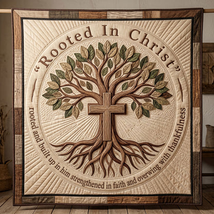 Rooted In Christ Tree Of Faith WN2804017CL Quilt