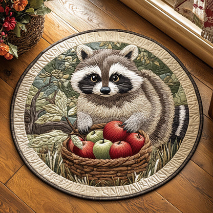 Red Apple Mischief WJ1606047CL Quilted Round Mat
