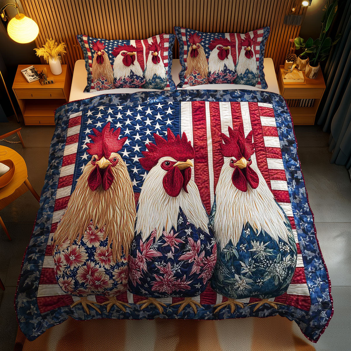 American Rooster Pride WN1002046CL Duvet Cover Set