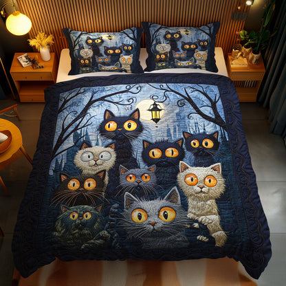 Curious Cat Night WN1203094CL Duvet Cover Set