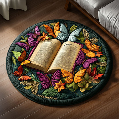 The Story Unfolds KL1401008CL Quilted Round Mat