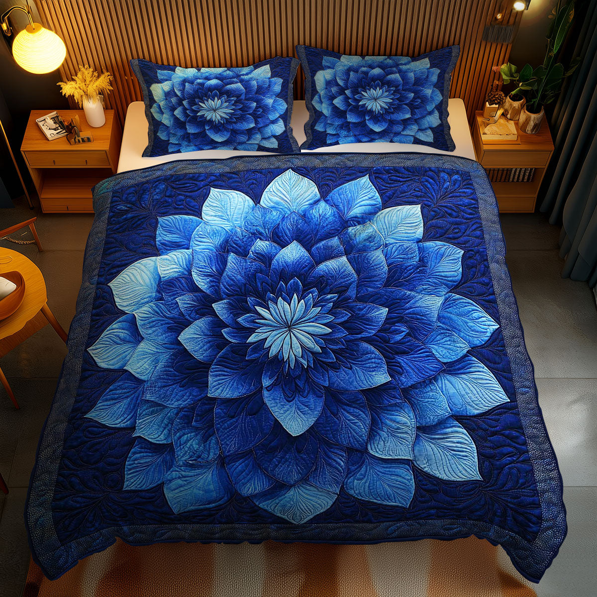 Mystic Blue Flower WN1103130CL Duvet Cover Set