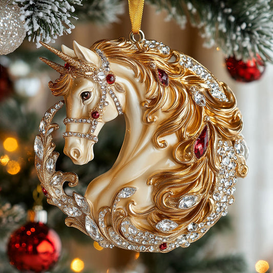 Golden Horse CW0912023CL Christmas Ornament