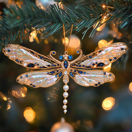 Dragonfly Gem Wing WN0812030CL Christmas Ornament