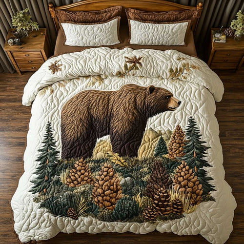 Pine Forest Bear WP1501031CL Duvet Cover Set