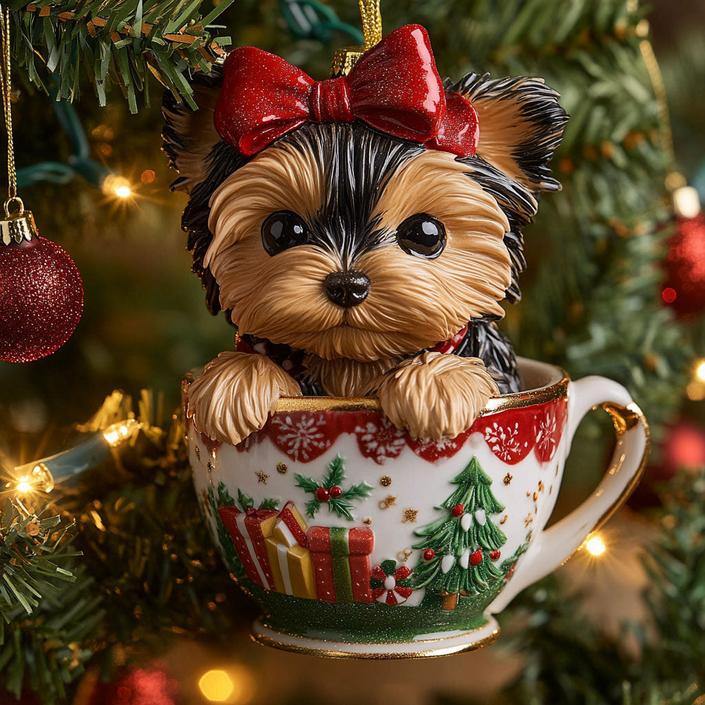 Yorkshire Terrier CW2110044CL Christmas Ornament