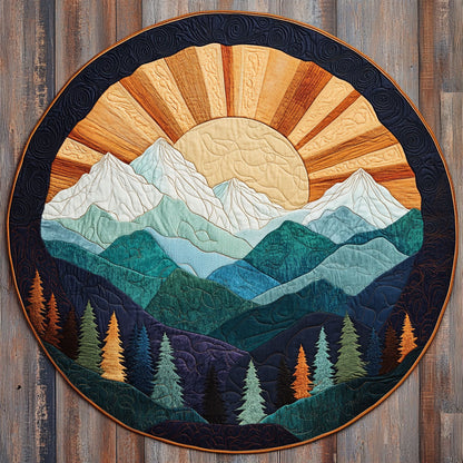 Majestic Hearth Mountain WN1208048CL Quilted Round Mat
